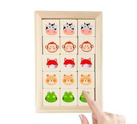 Genérico Deslizante - Juguete Educativo De Animales De Madera | Juego de Mesa Educativo de,para Adultos, Niños Y Niñas, para Viajes, Fiestas, Favores De Fiesta, Rellenos De Medias, Hogar Y Viaje