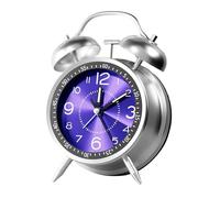 Genérico Despertador Analógico para Dormitorio | Clásico Reloj Despertador Analógico para Dormilones | Reloj Silencioso Sin con Doble Campana para Adolescentes Niños Niñas Adultos Mayores Dormitorio