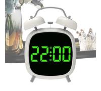 Generico Despertador de cámara - Reloj digital de alta voz, con luz LED, máquina de sonidos, temporizador, portátil | para salón, dormitorio, casa y guardería