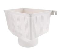 Genérico Desviador de Bajante para Canalón PVC 110 MM Accesorio para Sistema de Captación de Agua de Lluvia Embudo para Barriles de Recogida de Agua Plástica Resistente para Uso