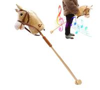 Genérico Detachable Children's Toy Horse - Imaginative Western Play | Creative Cartoon Horse Head Riding Stick | Ideal for Holiday Ğîfts and Birthdays, Features Realistic Neighing and Cowboy Music