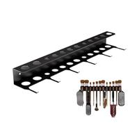 Genérico Detail Brush Holder, Space Saving Organizer, 12 Inches Wall Mount Rack with Secure Hooks, Durable Metal Construction with Rust Resistant Finish, Garage Fixture for Work Wash Home Workshop