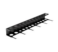 Generico Detailing Brush Hanger - Iron 40x8.5x4.5cm | Heavy-Duty Space-Saving Cleaning Tool Storage With Hooks | Car Detailing Brush Organizer For Garage Workshop Home Wash
