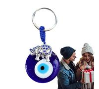 Genérico Devil's Eye Key Ring |9.5x4x1.2cm Keychains Of Blue Eyes Design | Portable & Versatile Smooth Key Rings Scratch-Free For Birthday New Year Christmas Easter Gift