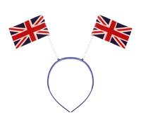 Genérico Diadema Bandera Nacional del Reino Unido para Mujeres y Niñas, Accesorio Ligero de Tela Efecto 3d Adecuado para Festivales y Celebraciones Festivas