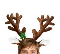 Genérico Diadema con astas de - Gorros para juegos de rol navideños de 30 cm | Diadema con orejas de animales para representaciones teatrales, eventos temáticos, coleccionistas, fiestas de disfr