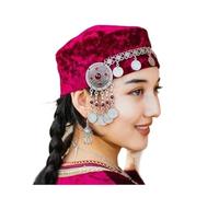 Generico Diadema con borlas para mujer, cuentas étnicas bohemias y cadena para el pelo con encanto vintage(1231GR)