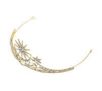 Genérico Diadema Corona Vintage con Incrustaciones de Rhinestones para Novia Accesorios de Pelo para Bodas y Fiestas Tocado Brillante para Mujeres y Damas de Honor