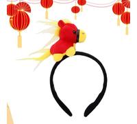 Genérico Diadema de Caballo,Accesorio de Cabeza de Caballo de Peluche,Diadema De Animal | Para Fotos Familiares Fiestas Temáticas Cosplay Grabación De Videos Cortos