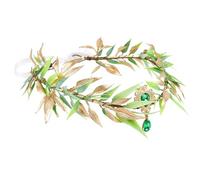 Genérico Diadema De Flores,Accesorios de Renacimiento con Flores Verdes | Corona De Para Adultos,Para Boda Actuación Carnaval Mascarada Cosplay Festival Fiesta De Halloween