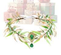Genérico Diadema De Flores - Cosplay de Fantasía Renacimiento Verde - Corona De Flores Para Adultos | Para Boda Actuación Carnaval Mascarada Cosplay Festival Fiesta De Halloween