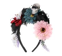 Genérico Diadema De Halloween Colorida Con Protección UV Diadema De Moda Aterradora Tela Esponjosa Elástica Para El Día De Los Muertos Para Y Niña Vampiro Realista Linda