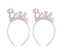 Genérico Diadema de Novia 2 Piezas Letras Bride, Tocado de Boda Ligero y Ajustable, Accesorio para Cabello de Novia para Ceremonia y Fiesta de Despedida de Soltera