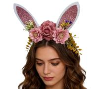 Genérico Diadema de Pascua, Festivaleras Ajustables para Disfraces, Diadema De Orejas Para Adultos Y Niños, Para Cabina Fotográfica Cumpleaños Maquillaje Fiestas De Navidad