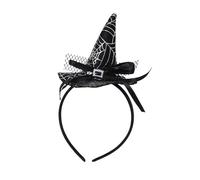 Genérico Diadema de sombrero de bruja | Mini aro de pelo de sombrero de bruja de Halloween | Accesorio de de para fiesta de disfraces de Halloween para niños y niñas