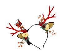 Generico Diadema para el pelo con cuernos de - Accesorio para el pelo que se para | Diadema con cuernos navideños para Navidad | Para cosplay, ceremonias, bodas, cumpleaños, mujeres y