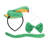 Genérico Diadema para Niña de Animal Serpiente 3 Piezas, Decoraciones de Fiesta Cosplay, Accesorio Liviano y Reutilizable para Disfraces Infantiles y Representaciones Teatrales
