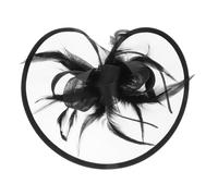 Genérico Diadema Tocado Floral Negro 1 Unidad Tamaño Pequeño Malla Ligera Para Fiestas De Té Vintage y Eventos Temáticos Elegante y Cómodo Para Mujeres