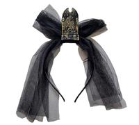 Genérico Diademas De Halloween,Tocado Vintage Lápidas Con Velos Para Cosplay | Accesorios Disfraces Noche Terror Peluquería Para Carnaval Fiestas