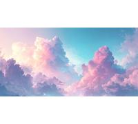 Genérico Diamond Painting Adultos, 5D Diamond Painting Kit Completo, Pintura Diamante Nube rosa, DIY Redondo Cristal Bordado Punto de Cruz Kit para la Decoración de la Pared del Hogar 70x140cm, P1247