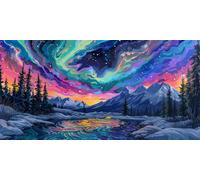 Genérico Diamond Painting Adultos, 5D Diamond Painting Kit Completo, Pintura Diamante Paisaje, DIY Cuadrado Cristal Bordado Punto de Cruz Kit para la Decoración de la Pared del Hogar 40x80cm, P997
