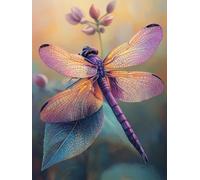 Genérico Diamond Painting LibéLula, DIY 5D Diamond Painting Kit Animal, 5D Pintura Diamante Cuadro Diamantes Kit Bordado Principiantes DIY Full Cuadrado Embroidery per Decorazioni Casa 60x90cm G-4250