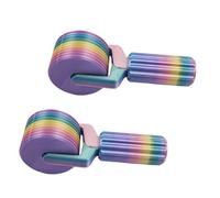 Genérico Diamond Painting Roller Tool, New 3d Printed Diamond Painting Roller Tool, Easy-Grip Hand Detachable, for Smooth Pressing, Crafting Projects (TWO,colorful)