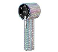 Genérico Diamond Portable Fan, full diamond portable handheld turbo fan, for Travel/Outdoor/Vacation/Beach/Outdoor Activities, 1800mAh USB Rechargeable (Color)