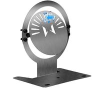 Genérico Diana Metálica Abatible para Tiro, 14 cm Altura x 12 cm Ancho, 183 g, Acero Inoxidable Airsoft