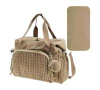 Genérico Diaper Bag, Large Capacity Diaper, 45x23x30cm/17.72x9.06x11.81 Inches Bag Tote with Pacifier Case, Reusable Baby Travel Accessories, Child Supplies for Home, Polyester, Nylon