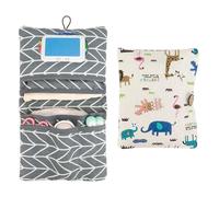 Generico Diaper Bag Pouches, Foldable Portable Diaper Pouch, Multipurpose Diaper Bag, Washable Large Capacity Tote, Reusable Organizer Bag, For Kids and -The-Go Parents, 8.66x7.09x0.79 Inches