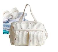 Genérico Diaper Bag Tote - Pattern Canvas Multi-Functional | Large Capacity Single Shoulder Maternity Weekender | Travel Diaper Bag - Hospital Nursery Beach Travel