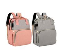 Genérico Diaper Bag, Travel Backpack, Baby Supplies Organizer, Waterproof Large Capacity Design, Portable for Clothes Bottles Toys, Outdoor Parenting Trips, 12.2x7.48x15.35