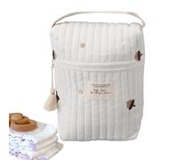Genérico Diaper Organizing Pouches, Cartoon Quilted Pacifier Bag Pouches, 36x28x8cm Adorable Diaper Soft Storage Pouch for Feeding Bottles, Wipes, and Baby Necessary