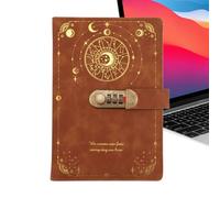 Generico Diario con candado para mujeres, agenda A5 para planificación, diario de viaje reservado, para adultos, estudiantes, escritores, viajeros, cumpleaños, casa, oficina, apartamento