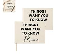 Genérico Diario Cosas que quiero que sepas, mamá, Ideas para recuerdos y gratitud, Diarios originales de agradecimiento para mamá, Regalo significativo para el Día de la Madre (2pcs)