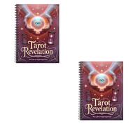 Genérico Diario de Tarot, Cuaderno Planificador de Tarot, A5, Cuaderno de Tarot de 50 Páginas, Guía de Adivinación para Principiantes, Materiales Espirituales para Aprender a Meditar (2 pcs)