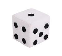 Genérico Dice Footstool, Small Square Ottoman Seat, 7.87x7.x7.87 Inches Soft Washable Foot Stool for Living Room, Entryway, Shoe Changing, Bedroom, Nursery Compact Sitting Cube