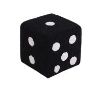 Genérico Dice Footstool, Small Square Ottoman Seat, 7.87x7.x7.87 Inches Soft Washable Foot Stool for Living Room, Entryway, Shoe Changing, Bedroom, Nursery Compact Sitting Cube
