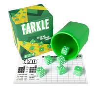 Genérico Dice Games Kids, Portable Dice Game, Green Storage Box Set, Interactive Strategy Activity, Classroom Activities for Camping Trips, and Parties, School Use