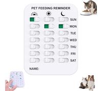 Genérico Did You Feed The Dog Tracker, Don't Forget to Feed Your Pets Sign, Pet Feeding Reminder for Dogs Cats, Pet Has Been Fed Schedule Clip (1Pcs 3Rows)