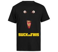 Genérico Die Antwoord Suck On This Camiseta Negra Masculina De Manga Corta Camiseta Regular