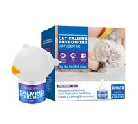 Genérico Diffuseur Chat, Diffuseur Chat Pour Arrêter De Faire Pipi Partout 6 En 1, Pet Wellness Diffuseur Pheromones Chat, Soulage Le Stress Anxieux,Réduit Les Bagarres (B)