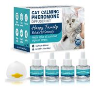 Genérico Diffuseur Chat, Diffuseur Chat Pour Arrêter De Faire Pipi Partout 6 En 1, Pet Wellness Diffuseur Pheromones Chat, Soulage Le Stress Anxieux,Réduit Les Bagarres (D)