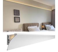 Genérico Difusor de luz LED de Superficie para Techo, moldura Decorativa de Yeso de 1,7 m para Cine en casa, Sistema de iluminación indirecta LED, Aplique de Pared Moderno