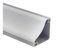 Genérico Difusor de luz Lineal LED de Doble Cara con moldura metálica para Techo, Sala de Cine y cornisa del hogar - Canal de iluminación de 3,0 m (9,8 pies), Ranura para Tira Luminosa