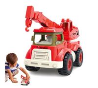 Genérico Digger - Creative Inertia Car Toy Construction Trucks | ABS Material with Stable Coasting Function, Yellow Excavator Blue Dump Truck Red Crane Green Mixer, Fun Vehicle Toys