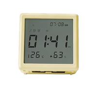 Genérico Digital Alarm Clock - Cute Kids Clock, Light Alarm with Timepiece Projector, Rechargeable Clocks for Bedroom, Home Accessories Bedside Timepiece, Portable Clocks with Time Teller