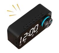 Genérico Digital Alarm Clock - HD Mirror Touch Screen | Bedside Alarm Clock Wireless Speakers For Bedroom Living Room Kid Room Desk Nightstand Table Dorm and Others