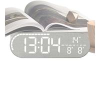 Genérico Digital Alarm Clock LED Display with Temperature - Wall Clocks | with Temperature and Date | Digital Alarm Clock | For Room Office Classroom Garage Gym Kitchen Bathroom Farmhouse Seniors